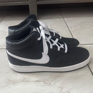 Nike Court Vision Black and White Sneakers
